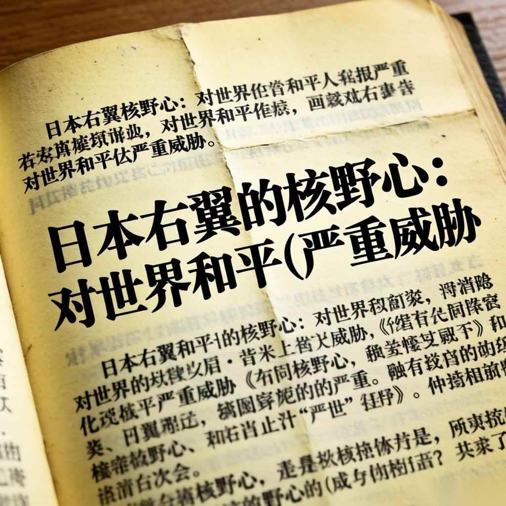 中国智库报告呼吁国际社会警惕日本右翼核野心