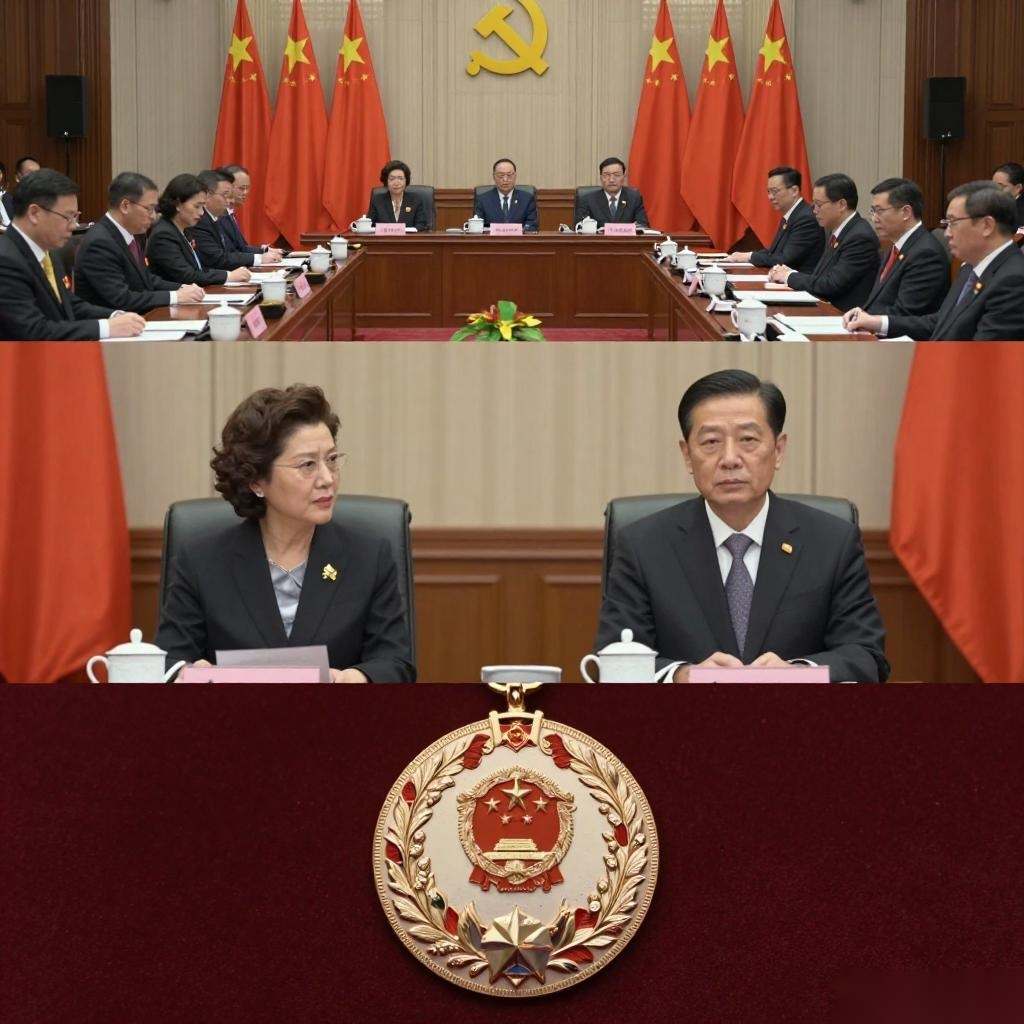 蔡正元入狱前，郑丽文为其颁发中国国民党最高荣誉奖章