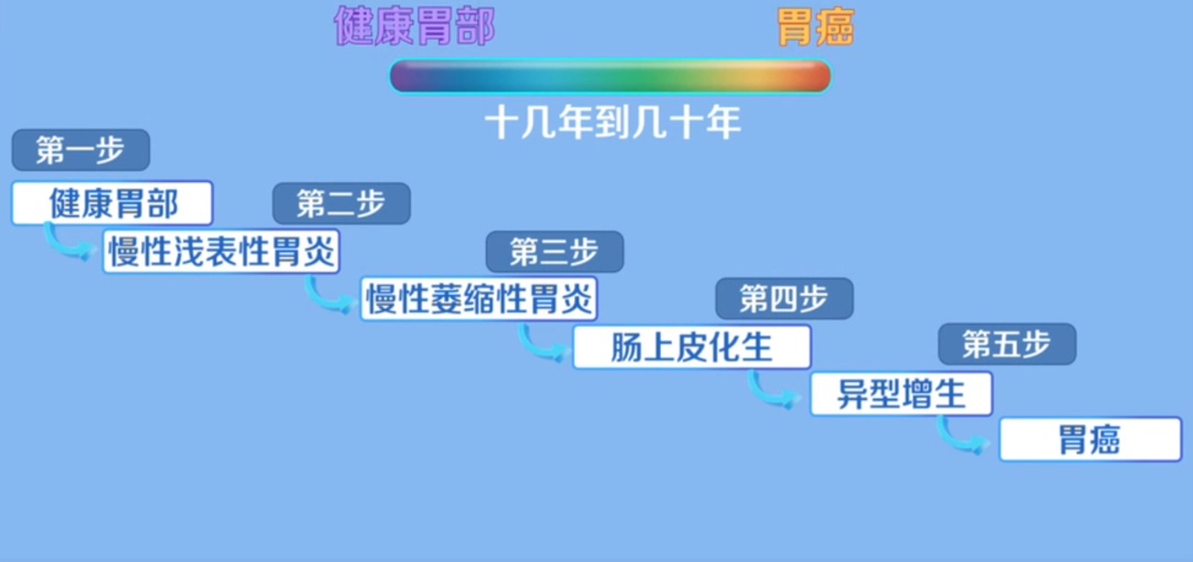 感染“幽门螺杆菌”到“胃癌”，只有5步！(图5)