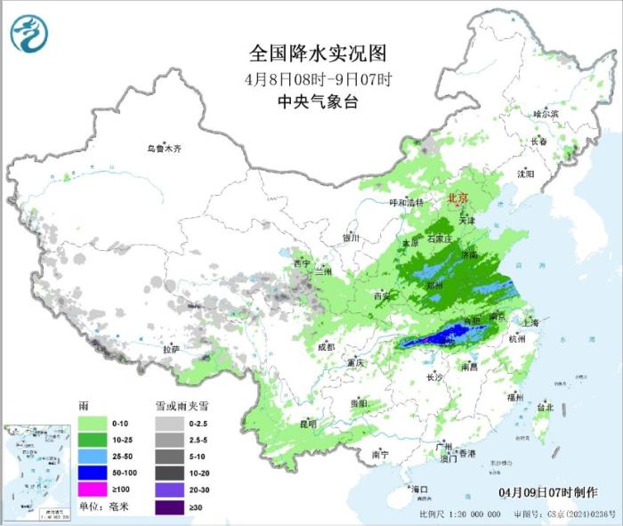 雷雨夜袭湖北等地 未来三天江淮江南等地雨