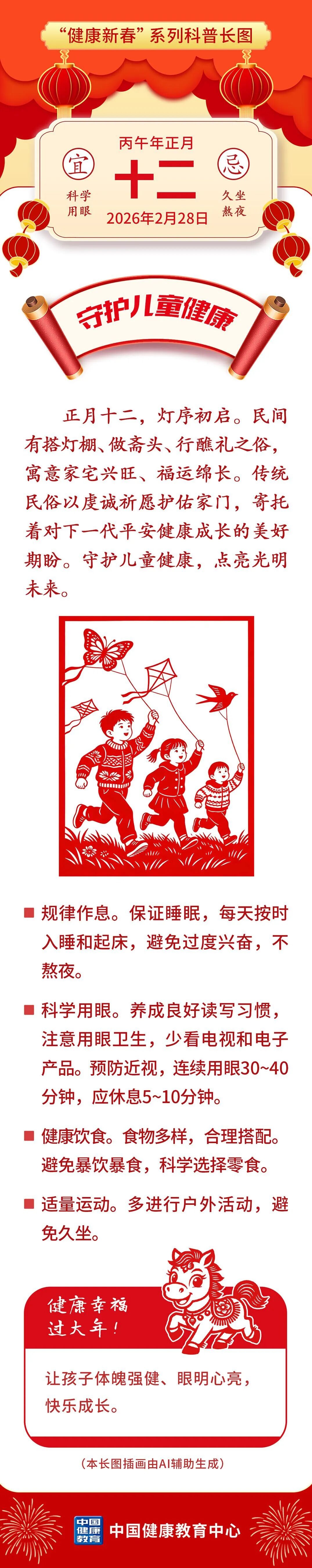 守护儿童健康丨健康幸福过大年