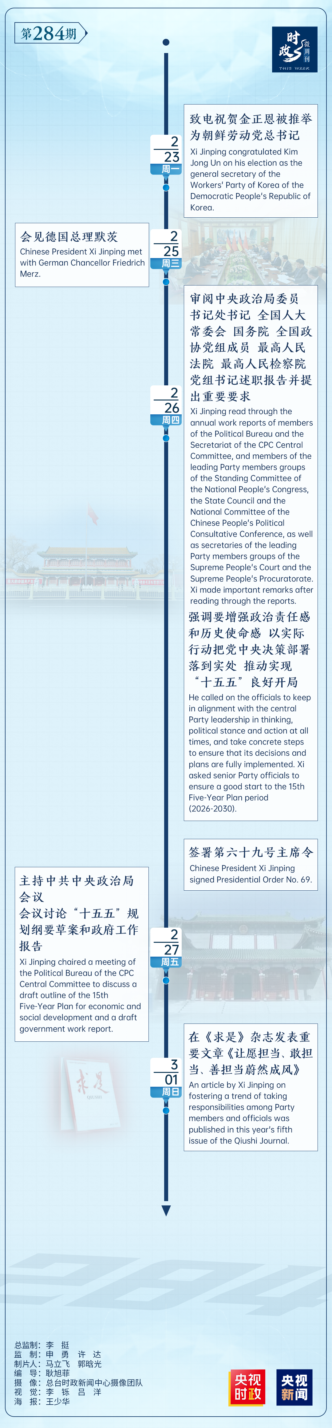 时政微周刊丨总书记的一周（2月23日—3月1日）