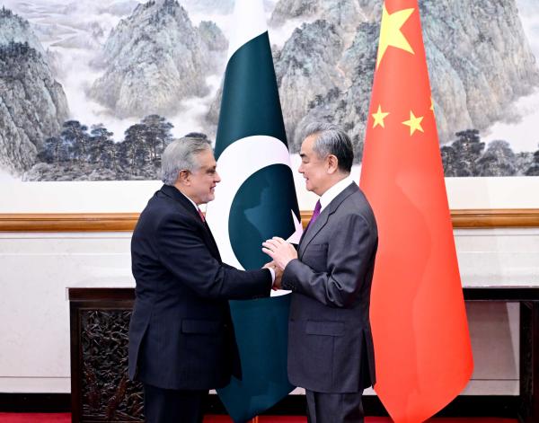 王毅同巴基斯坦副总理兼外长达尔举行中巴外长战略对话(图1)