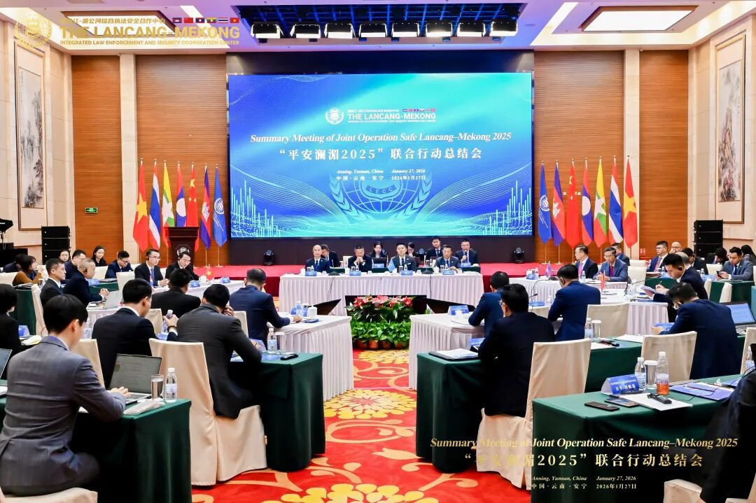 2026年澜湄执法安全合作高官会暨“平安澜湄2025”联合行动总结会在安宁召开(图2)